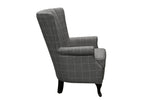 Grey Stripe Armchair