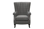 Grey Stripe Armchair