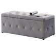 Grey  Diamond Blanket Box