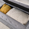 Grey  Diamond Blanket Box
