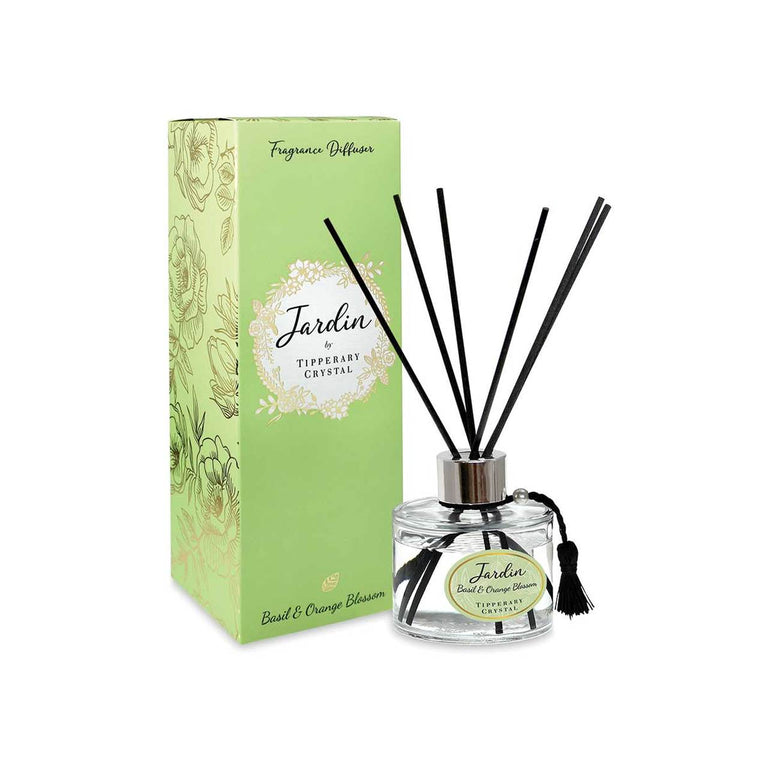 Tipperary Crystal Basil Orange Jardin Collection Diffuser