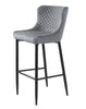 Ottowa Bar Stool Grey Velvet: Stylish Seating Solution for Your Dining Area