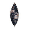 Scatterbox Heron Stitch Cushion, Navy And Rust