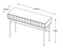 Latina Espresso Oak Console Table