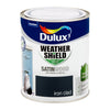 Dulux Weathershield Exterior Satinwood Iron Clad: Achieve a smooth and durable satin finish with this contemporary gray hue.