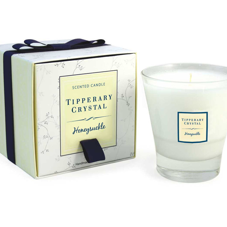 Tipperary Crystal Honeysuckle Candle Filled Tumbler Glass Candle