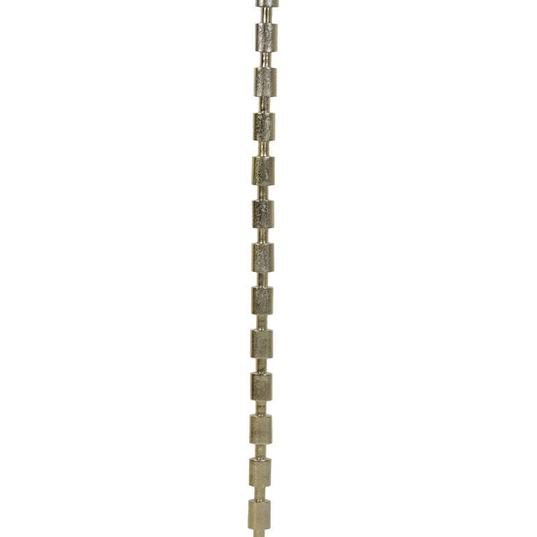 Malinda Floor lamp shiny gold with Mosa brown Shade