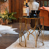 Fern Cottage Set Of 2 Gold Round Tables