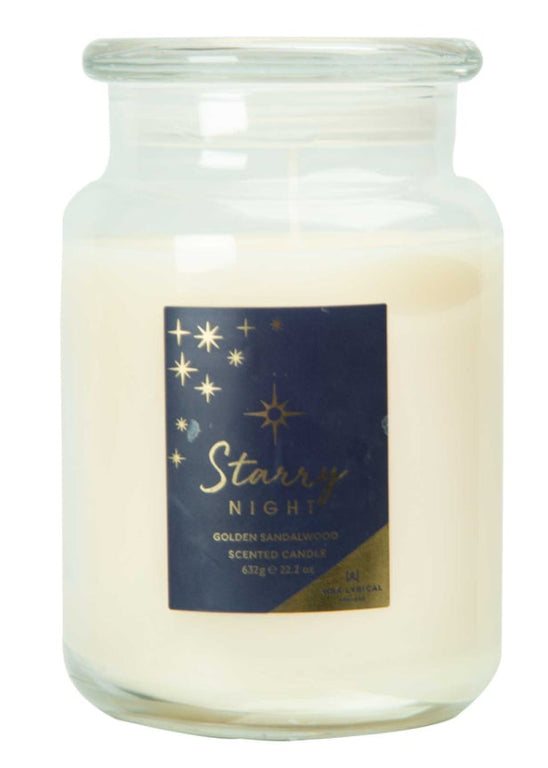 Starry Night Candle Glass
