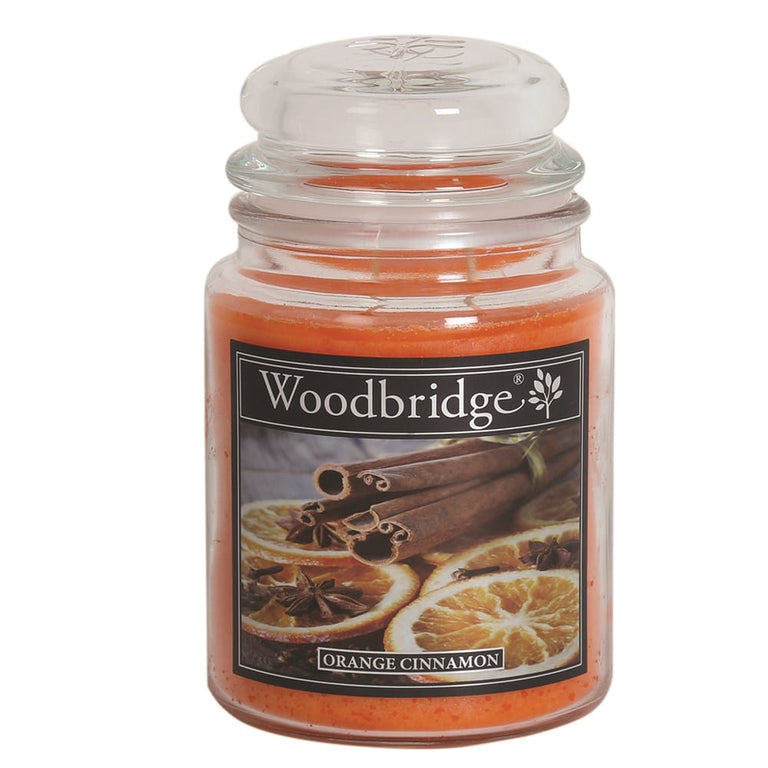 Orange Cinnamon Large Scented Candle Jar