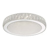 Modern stainless steel flush light with mirror effect finish - Akelia Flush Stainless Steel