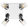 Artemis Bathroom 4 Light Flush Spotlight Polished Chrome