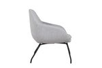  Experience modern elegance and comfort with the Arlo Accent Chair in Grey. This chair features a chic design with a grey fabric upholstery that complements a wide range of interior aesthetics. The padded seat and backrest offer a cozy seating experience, perfect for lounging or enjoying a good book. The durable construction and solid wood legs provide stability and support. 