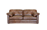 Alexander and James Bailey Brown Leather 2 Seater Sofa