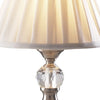 Beau Touch Table Lamp Satin Chrome with Shade