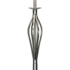 Bybliss Floor Lamp Satin Chrome complete with Cream Shade