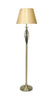 Bybliss Floor Lamp Antique Brass complete with Gold Shade