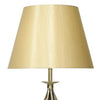 Bybliss Floor Lamp Antique Brass complete with Gold Shade