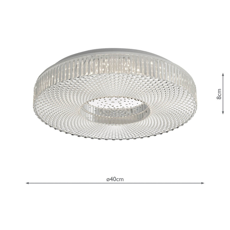 Cimona Flush Acrylic Light - Modern Flush Ceiling Light Collection