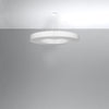 Contemporary ceiling lamps for kitchen Sollux Lighting Chandelier SATURNO SLIM 90 white
