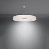 Hanging lights for modern interiors Sollux Lighting Chandelier SATURNO SLIM 90 white
