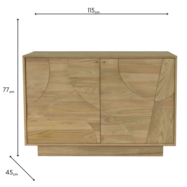 Dakota 2 Door Sideboard Oak - Modern Dining Furniture