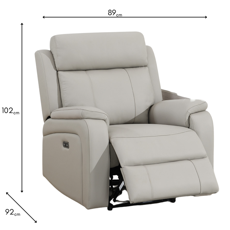 Banbury Recliner Chair Light Grey - Modern Living Room Chair