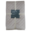 F+H Quilted Velvet Throw Mocha 130x270 cm - Throw for Elegant Home Decor