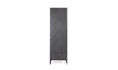 Diletta Wardrobe 2 Door 2 Drawer Ebony