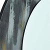 002MEH80 Mehera Round Mirror Grey Marble Print 80cm