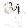 SCR0738 Scroll Single Light Wall Fitting in Polished Nickel Finish
