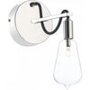 SCR0738 Scroll Single Light Wall Fitting in Polished Nickel Finish