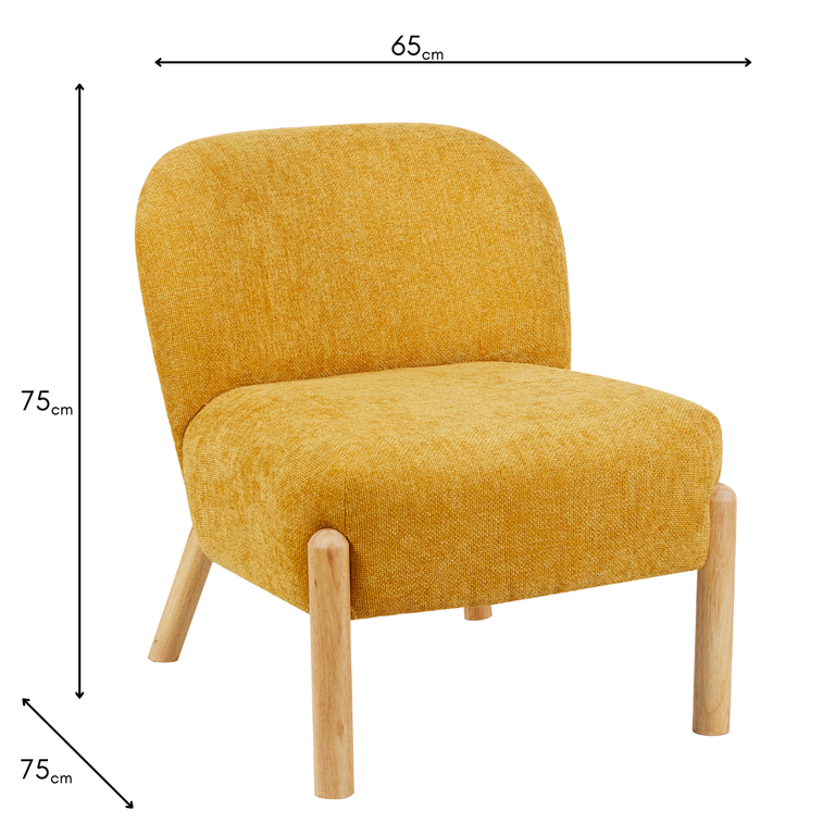 Alana Accent Chair Ochre - Occasional Chair For Living Room