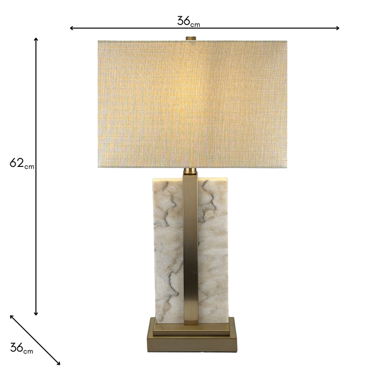 Kalani Marble Table Lamp – Sleek Modern Table Lamp for Home