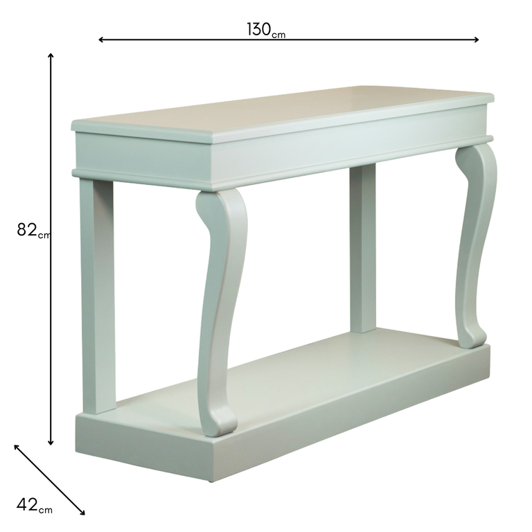 Scroll Sage 130cm Console Table – Elegant Wooden Scroll Console Table