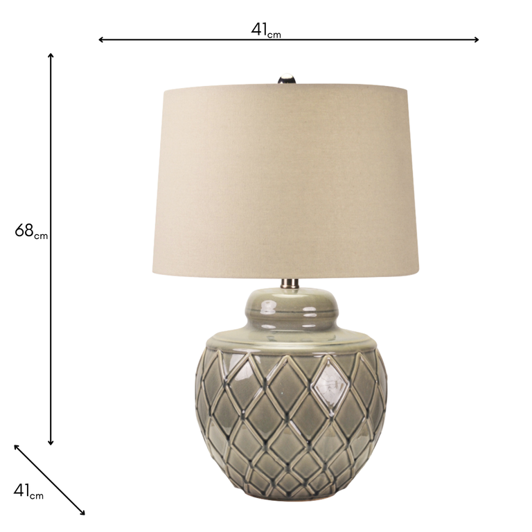 Rina Ceramic Table Lamp 68cm