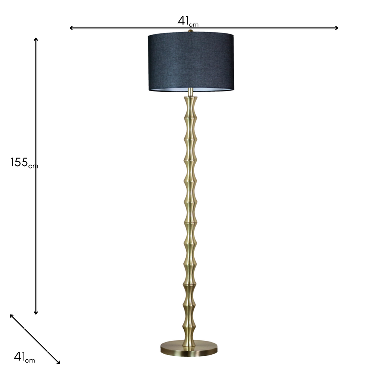 Julia Floor Lamp Gold/Black – Modern Free Standing Lights