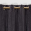 Elegance Curtains Graphite Velvet