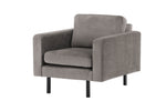 Fally 1 Seater Chair Grey