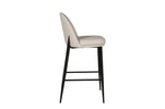 Stylish Taupe Cream Leather Bar Stool - Valent Bar Stool for Kitchen Island