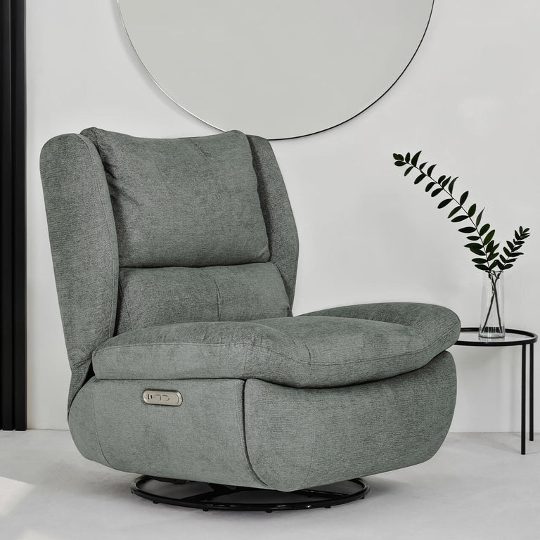 Freddy Electric Reclining Swivel Glider Chair Sage