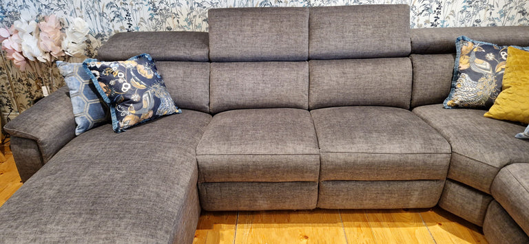 Teramo Small Corner Sofa Mid Grey