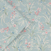 Elevate your space with the timeless charm of Mosedale Posy, a Dark Duck Egg Blue wallpaper adorned with snapdragons and foliage.