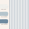 Adorn your walls with the sophistication of Farnworth Stripe, a Smoke Blue wallpaper providing effortless country farmhouse style.