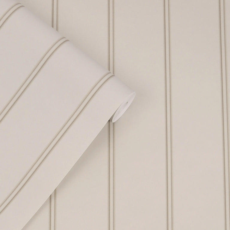 Laura Ashley Wallpaper Chalford Wood Panelling Dove Grey