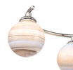  Sleek polished chrome semi flush lighting - Atiya Semi Flush Light