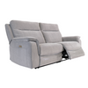Modern 3 seater sofa with soft fabric upholstery
