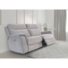 Elegant 3 seater sofa with padded headrests and storage
