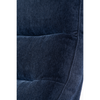 Single fabric recliner chair with foam-filled cushions
