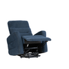 Single fabric recliner chair with generous foam cushions
